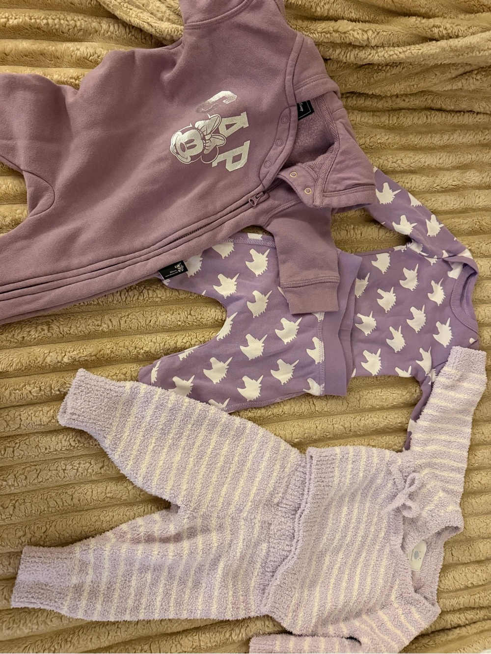 Gap Baby Lavender Matching Set with Dove Print